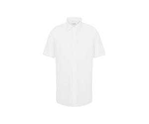 Seidensticker Modern Kurzarm mit Kent-Kragen bügelfrei, Camisa Hombre, Weiß (Weiß 1), Medium (Herstellergröße: 39)