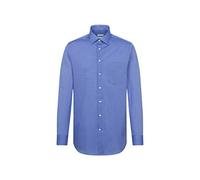 Seidensticker Regular Bügelfrei Kent Langarm, Camisa para Hombre, Azul (Mittelblau), 39