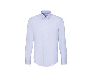 Seidensticker Regular Fit Extra Langer Arm Business-hemd Camisa, Azul, 41 Hombres