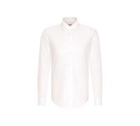 Seidensticker Shaped Bügelfrei Kent Langarm, Camisa para Hombre, Beige (Ecru), 37