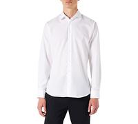Seidensticker Shaped Bügelfrei Kent Langarm, Camisa para Hombre, Blanco (Weiß/1.021), 41