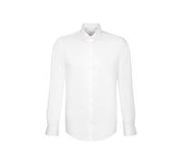 Seidensticker Slim Fit Langarm, Camisa de los Hombres, Weiß, 38