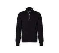 Seidensticker Jersey Merino para Hombre con Cremallera Suéter, Azul, M