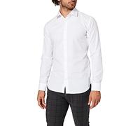 Seidensticker Super Schmal Bügelfrei Stretch, Camisa para Hombre, Blanco (weiß), 38