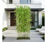 SEIFE Bambú Artificial Grande 100-200cm, Cañas de Bambú Realistas para Decoración Exterior e Interior, Árbol Artificial para Separador de Ambientes en Salón, Jardín y Balcón(20 bamboos,1m/3.3ft)