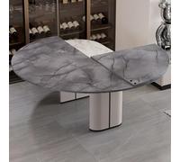 SEIFE Extensor de Mesa Redondo Grande Plegable, Tablero de Mesa Redondo Plegable, para Catering/Banquetes/Fiestas/Juegos/Exteriores/Patio, 47-86"(140cm/55.1in)