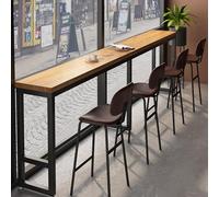 SEIFE Mesa de Bar Moderna de Madera Maciza, Mesa de Comedor Larga, Mesa de Cocina, mesas de Pub rectangulares, Mesa Auxiliar Estrecha Industrial,no Incluye Taburete(200cm/78.7in)