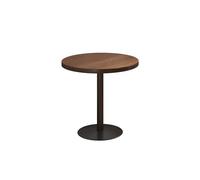 SEIFE Mesa de Comedor Redonda de Madera Moderna, Mesa Auxiliar para Sala de Estar pequeña, Mesa de Desayuno para Cocina, Ideal para cafeterías, hogares, comedores y Bares(Walnut Round,60cm/23.6)