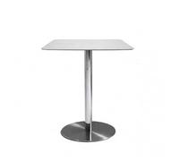 SEIFE Mesa de Comedor Redonda, Mesa Auxiliar de Acero Inoxidable, Mesa de Bar Redonda, Mesa de Bar de bistró Moderna(Square,40cm/15.7in)