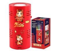 Seifenblasenmaschine | 15-Loch-Jahr des Pferdes Cool Blower mit Licht | Wiederaufladbarer Automat | Kind, Kind, draußen, draußen, Hinterhof, Bad, Spielen, Party