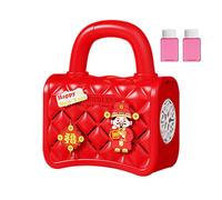 Seifenblasenmaschine mit Licht, Neujahrsblasenmaschine - Automatische elektrische Seifenblasenmaschine zum Chinesischen Neujahr | Leuchtender, musikalischer Seifenblasenmacher mit 30 ml Seifenblasenlö