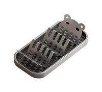 Seifenhalter mit Abtropfschale - Rostfreier Kohlenstoffstahl Organizer für Bad & Küche - Multifunktionaler Schwammhalter & Seifenablage - - 19,3x8,5x4cm