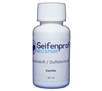 Seifenprofis 50 ml de jabón (vainilla), aceite aromático para hacer jabón, 100% vegano, orgánico, bombas de baño, aroma de velas, aroma a habitación