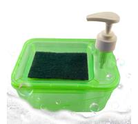 Seifenspender Mit Schwammhalter - Edelstahl Flüssigseife Pumpe | Diseño moderno | Material Rostfrei, Einfache Nachfüllung, Praktischer Schwammplatz, Küchen- Und Badezimmerorganizer, Platzsparend