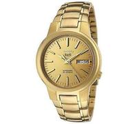 Seiko 5 automático completo oro PVD acero inoxidable reloj para hombre SNKA10K1