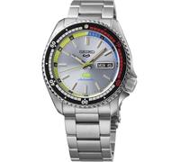 Seiko 5 relojes deportivos con esfera plateada para hombre SRPL33K1, Multicolor, Clásico