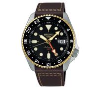 SEIKO 5 Sport GMT SSK036 Reloj Automático Hombre Correa Marrón Piel