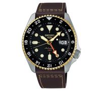 SEIKO 5 Sport GMT SSK036 Reloj Automático Hombre Pulsera Cuero