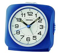 Seiko Clock QHE194L - Despertador analógico, Color Azul