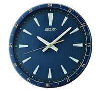 Seiko Clock QXA802L - Reloj de Pared analógico, Color Azul
