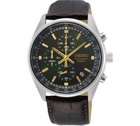 Seiko Conceptual Hombre Reloj de Cuarzo SSB385P1 Cronógrafo Esfera Verde Cuer...