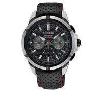 SEIKO Coutura SSB437 - Reloj cronógrafo de piel, color negro, Negro -