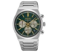 Seiko Cronógrafo Essential Time (40 Mm), Esfera Verde Bosque, Brazalete