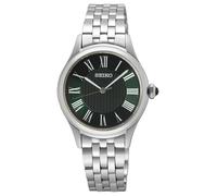 Seiko Cuarzo Caprice (29,6 Mm), Esfera Verde Oscuro / Pulsera De Acero SUR611P1