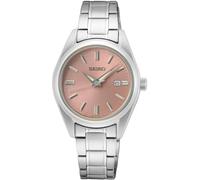 Seiko Pulsera de acero inoxidable para mujer de 30 mm SUR529P1