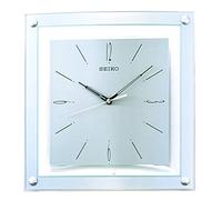 SEIKO Elegante Reloj de Pared, Plateado, 37,5 x 6,7 x 34,6 cm