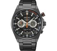 Seiko Essentials 41mm Cronógrafo Negro Dial Acero Hombre Reloj de Cuarzo...