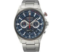 Seiko Essentials Hombre Reloj Cuarzo SSB407P1 41mm Cronógrafo Esfera Azul 100M