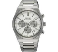 Seiko Essentials Hombre Reloj Cuarzo SSB451P1 40mm Cronógrafo Esfera Blanca 100M