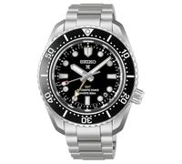 SEIKO HBC002J1 Prospex 1968 Heritage GMT - Reloj de buceo automático para hombre, esfera negra, pulsera de acero inoxidable, cristal de zafiro, resistente al agua hasta 300 m