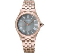 Seiko Reloj analógico Mujer Caprice SUR614P1 Cuarzo 29,6 mm Esfera gris, Pulsera acero inoxidable