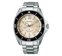Seiko Prospex - Reloj automático sumergible 300 m, esfera beige, caja octogonal