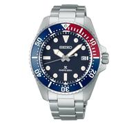 Seiko Prospex Solar Diver's - Reloj para hombre en azul y rojo SNE595P