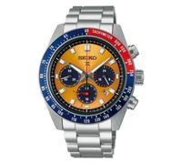 Seiko Prospex Speedtimer Pogue SSC947P1 men's watch orange background solar chronograph