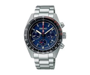 Seiko Prospex Speedtimer SSC815P1 - Reloj deportivo con cronógrafo solar, esfera azul, Blanco, Cronógrafo