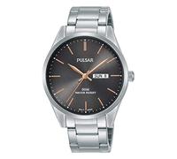 Seiko Pulsar PJ6111X1 - Reloj analógico de Cuarzo japonés para Hombre, Pulsera de Acero Inoxidable con Correa de Acero Inoxidable, Gris, Pulsera