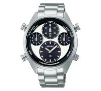 Seiko speedtimer - reloj cronógrafo solar para hombre, plateado/blanc