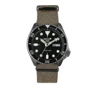 Seiko Reloj analógico automático para Hombre con Correa de Tela SRPD65K4, Negro, Correa