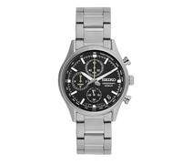 Seiko Reloj analógico de Cuarzo para Hombre con Correa de Acero Inoxidable SSB419P1, Plata, Plata, Pulsera