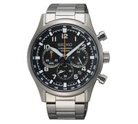 Seiko Reloj analógico de Cuarzo para Hombre con Correa de Acero Inoxidable SSB447P1, Plata, Pulsera