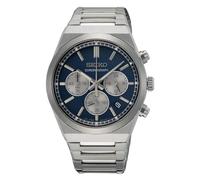 Seiko Reloj analógico de Cuarzo para Hombre con Correa de Acero Inoxidable SSB453P1, Plata, Clásico