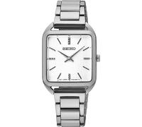 Seiko Reloj analógico de Cuarzo para Mujer con Correa de Acero Inoxidable SWR073P1, Plata, Pulsera