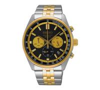 Seiko Reloj cronógrafo SSB430P1 para hombre Esfera negra Acero inoxidable