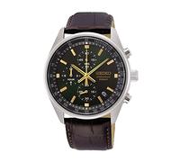 Seiko Reloj Analógico para Hombre de Cuarzo japonés con Correa en Cuero Genuino SSB385P1