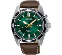 Seiko Reloj Analógico para Hombre de Kinetico con Correa en Cuero SKA791P1
