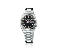 Seiko Reloj analógico para Hombre, Negro_Metalizado, Retro